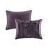 7 Piece Tufted Comforter Set Plum Full