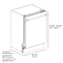 ZLINE 24" Autograph Dishwasher, White Door, Black Handle, DWVZ-WM-24-MB