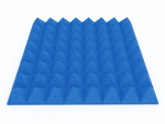 3 Inch Acoustic Foam Pyramid Style Panels - 13 Color Options