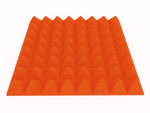 3 Inch Acoustic Foam Pyramid Style Panels - 13 Color Options