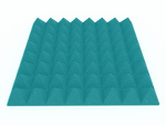 3 Inch Acoustic Foam Pyramid Style Panels - 13 Color Options