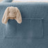 Cute Rabbit Ear Upholstered Platform Bed Frame With Safety Rail