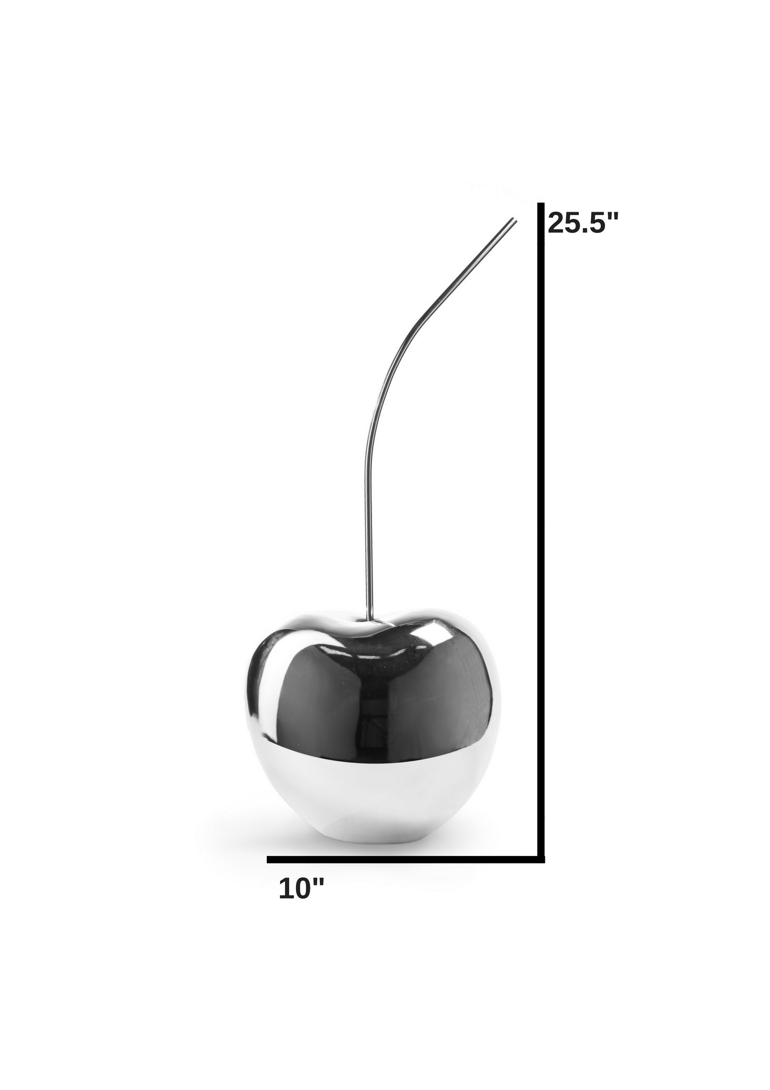 Large Chrome Cherry Sculpture 25