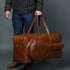 Buffalo Leather Tennis Duffle Bag