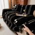 Chenille Jacquard Sofa Throw Cover with Tassel Soft Thick Couch Protector Blanket