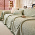 Natural Textured Linen Couch Cover, Breathable & Hypoallergenic Furniture Protector