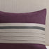 7 Piece Purple Faux Suede Comforter Set Full Size