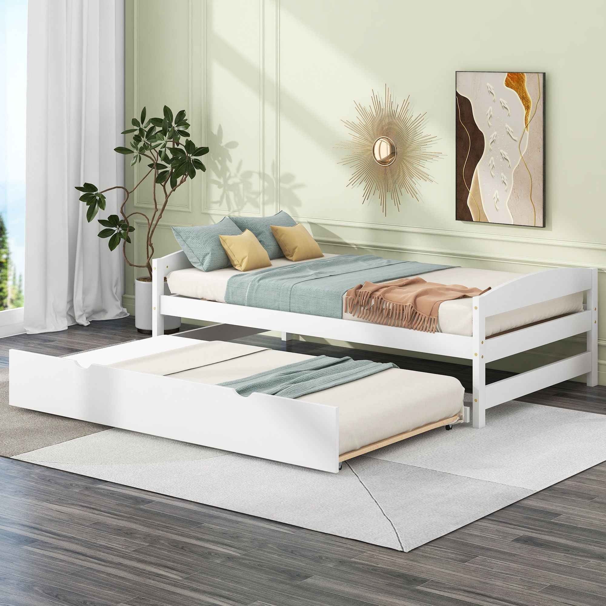 Platform Bed With Trundle