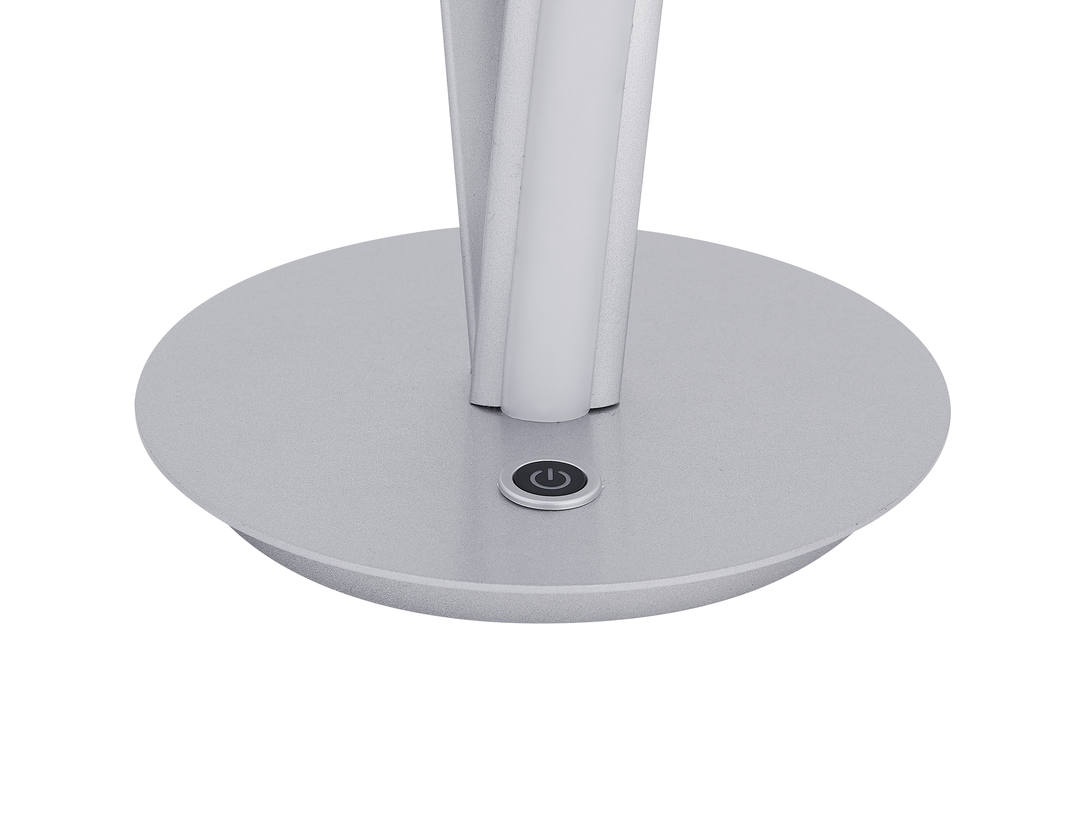 Munich Silver Table Lamp // LED Strip & Touch Dimmer