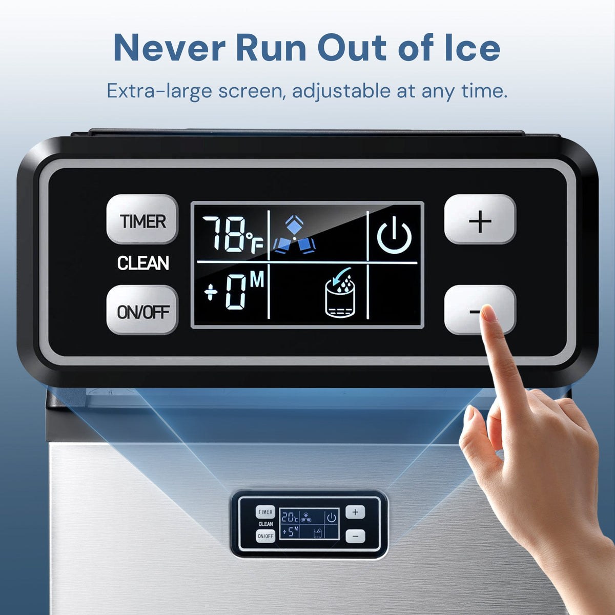 200LBS Freestanding Commercial Ice Maker Z5895