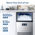 200LBS Freestanding Commercial Ice Maker Z5895