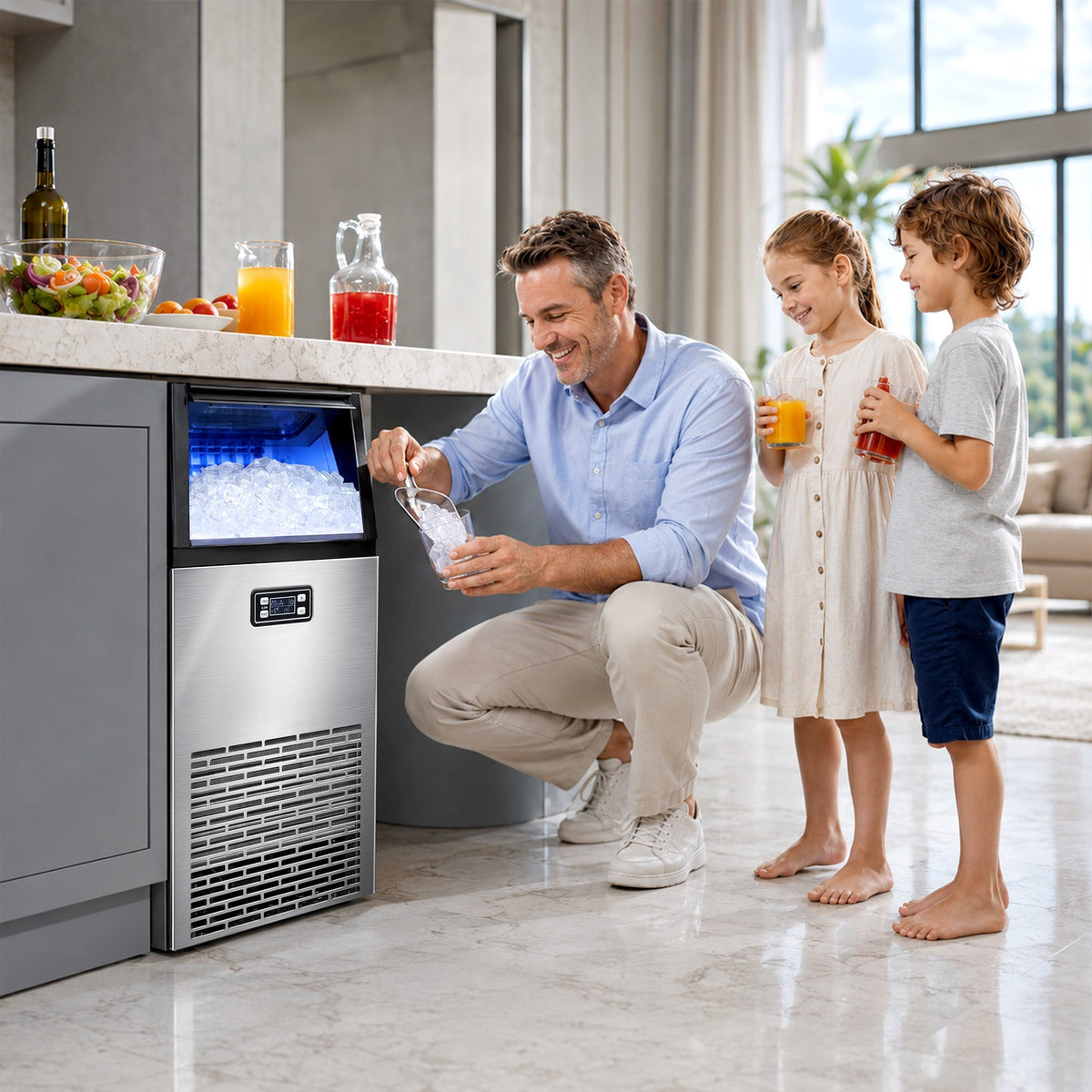 265LBS Freestanding Commercial Ice Maker