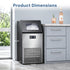 265LBS Freestanding Commercial Ice Maker