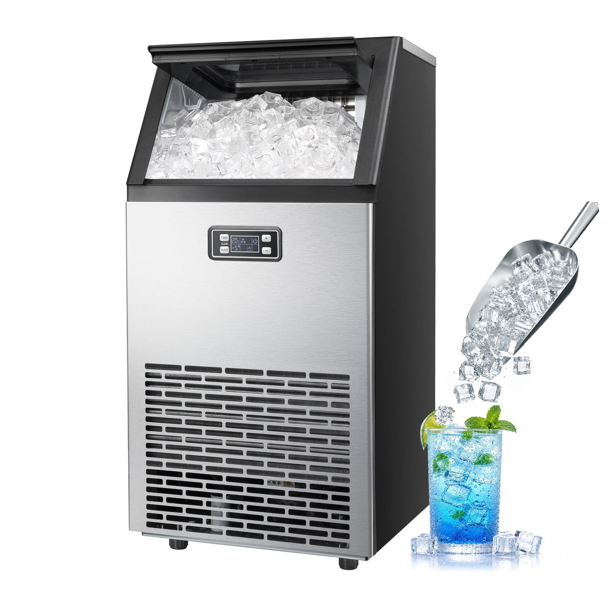 265LBS Freestanding Commercial Ice Maker