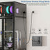3D Printer Cabinet With Double Layer Filament Storage, T-Shaped Filament Bar, Noise Reducing And Dust Proof Design - Black