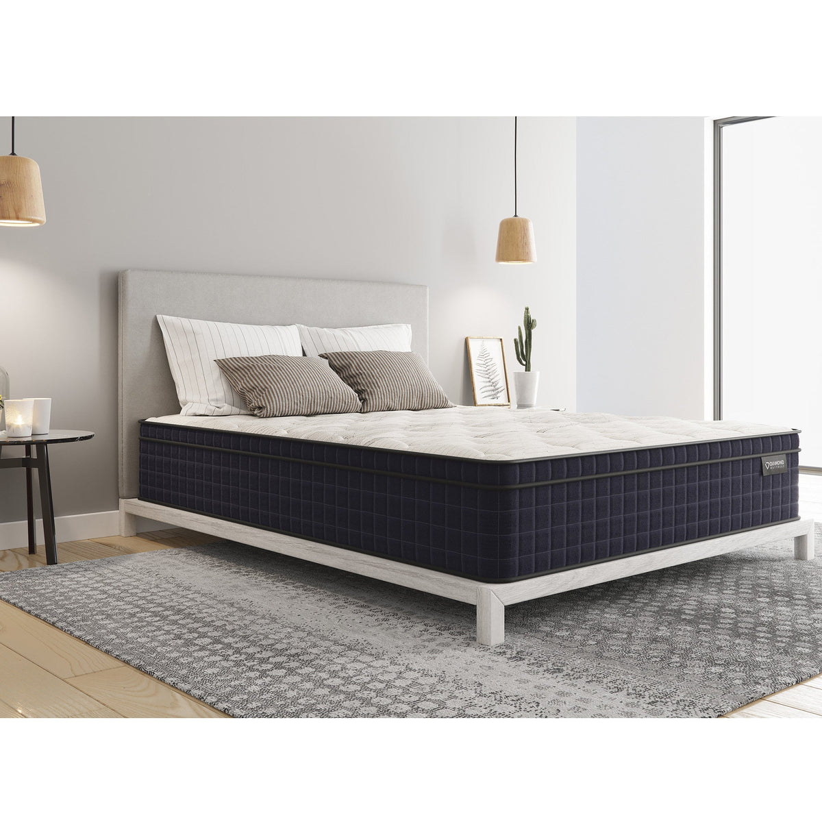 Diamond Nina Copper Cooling Hybrid Mattress Queen 12.5