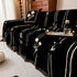 Chenille Jacquard Sofa Throw Cover with Tassel Soft Thick Couch Protector Blanket