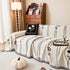 Chenille Jacquard Sofa Throw Cover with Tassel Soft Thick Couch Protector Blanket