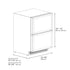 ZLINE 24" Touchstone 168 Can Outdoor-Rated Dual Refrigerator Drawer, Panel Ready, RDSPO-24