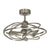 27" Bucholz Industrial DC Motor Brushed Nickel Downrod Mount Reversible Ceiling Fan with Lighting and Remote Control