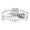 27" Modern DC Motor Brushed Nickel Flush Mount Reversible Ceiling Fan with Lighting and Remote Control