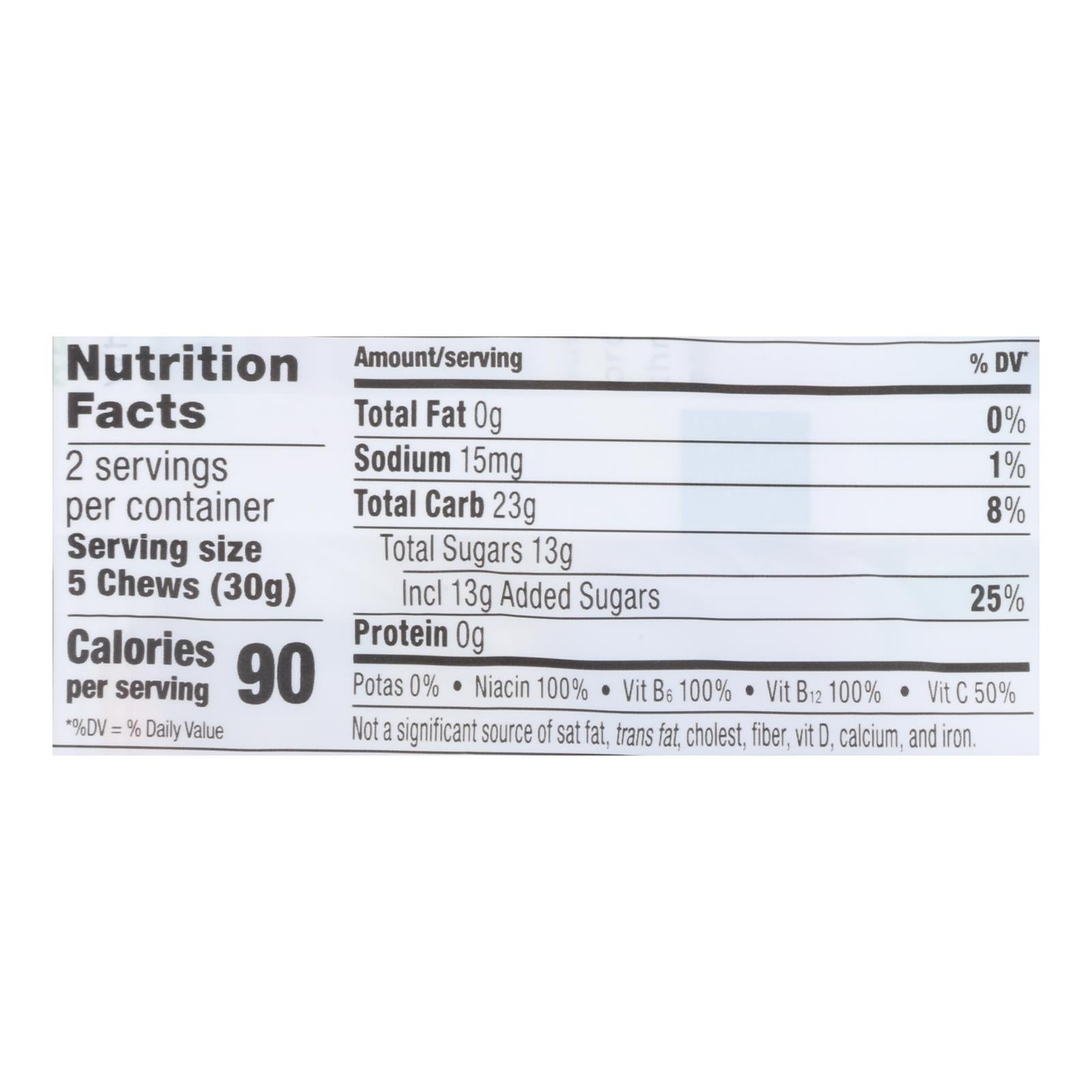 PROBAR Bolt Organic Energy Chews – Pink Lemonade, 2.1 oz (Case of 12)