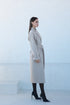 Classic Brushed Cashmere Wool Blend Overcoat in Beige
