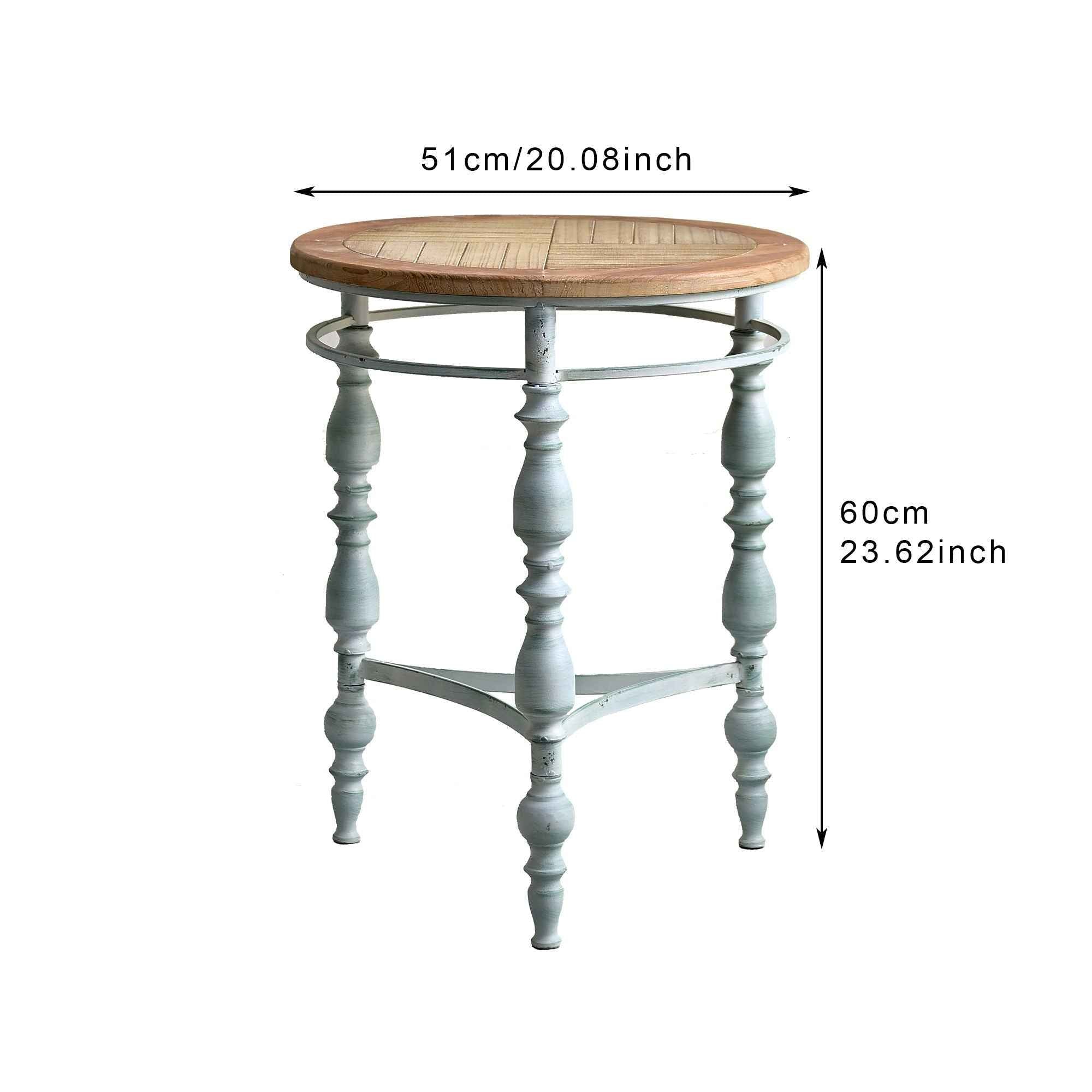 Round Top Carved Table For Living Room