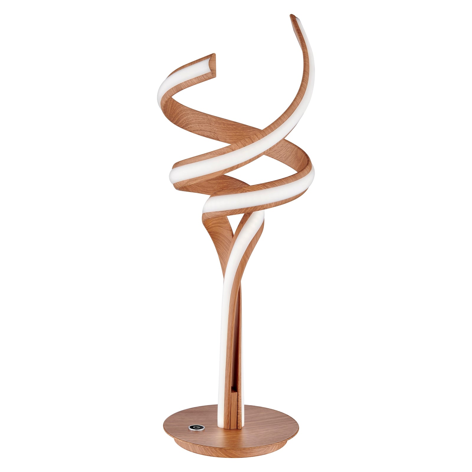 Munich Wood Table Lamp // LED Strip & Touch Dimmer