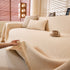Natural Textured Linen Couch Cover, Breathable & Hypoallergenic Furniture Protector