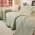 Natural Textured Linen Couch Cover, Breathable & Hypoallergenic Furniture Protector