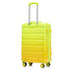 20'/24'/28' 3-Piece PC Spinner Wheel Luggage Set (Yellow+Green)