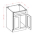 27-Inch White Shaker Single-Sink Bathroom Vanity