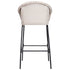 Ladd Outdoor Metal Wicker Barstool Set of 2 - Light Gray