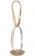Prague Chrome & Gold Table Lamp // Natural White LED Strip & Touch Dimmer