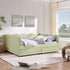 Gingham Daybed With USB Charging Port, Wave-Shaped Design