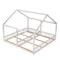 House Platform Beds, 2 Shared Beds, Metal Frame With Guardrails
