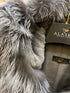 Roma Genuine Silver Fox Fur Rabbit Fur Insulated Parka in Red