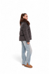 Elisa Genuine Polar Fox Fur Cashmere Effect Down Coat