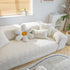 Quilted Geometric Cotton Sofa Cover, Non-Slip & Thick Padded Furniture Covers