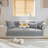 Quilted Geometric Cotton Sofa Cover, Non-Slip & Thick Padded Furniture Covers