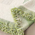 Geometric Chenille Sofa Throw Cover, Breathable Couch Protector with Tassel Fringe