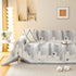 Geometric Chenille Sofa Throw Cover, Breathable Couch Protector with Tassel Fringe