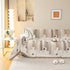 Geometric Chenille Sofa Throw Cover, Breathable Couch Protector with Tassel Fringe