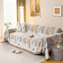 Geometric Chenille Sofa Throw Cover, Breathable Couch Protector with Tassel Fringe
