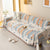 Geometric Chenille Sofa Throw Cover, Breathable Couch Protector with Tassel Fringe