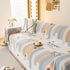 Geometric Chenille Sofa Throw Cover, Breathable Couch Protector with Tassel Fringe