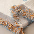 Geometric Chenille Sofa Throw Cover, Breathable Couch Protector with Tassel Fringe
