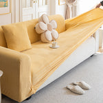 Modern Slipcovers Geometric Textured Stretchable Sofa Cover for Couch with Chaise