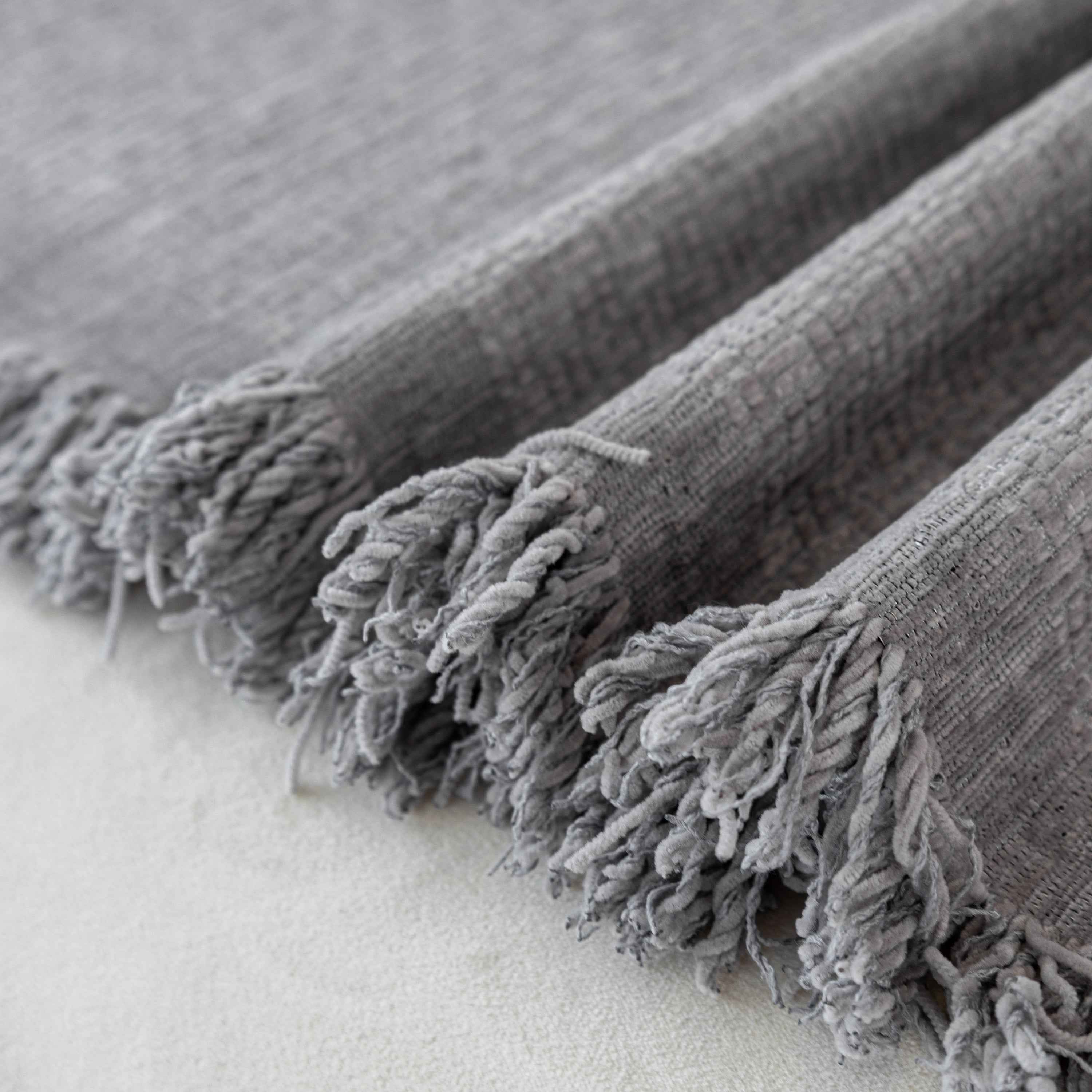 Chenille Large Throw Couch Cover Blanket with Water-Resistant for Futon, Loveseat, and L-Shaped Sofa